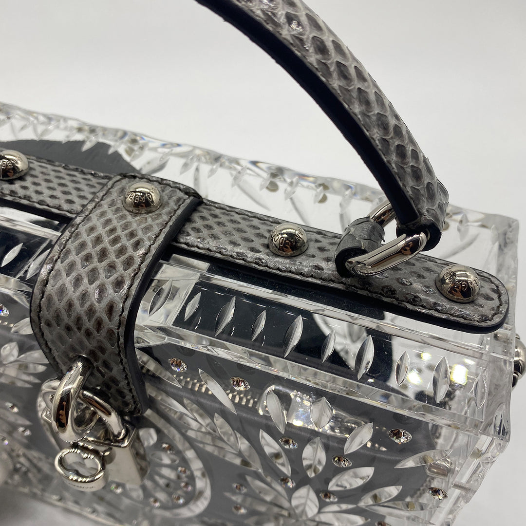 Dolce & Gabbana Plexiglass Embellished Dolce Bag