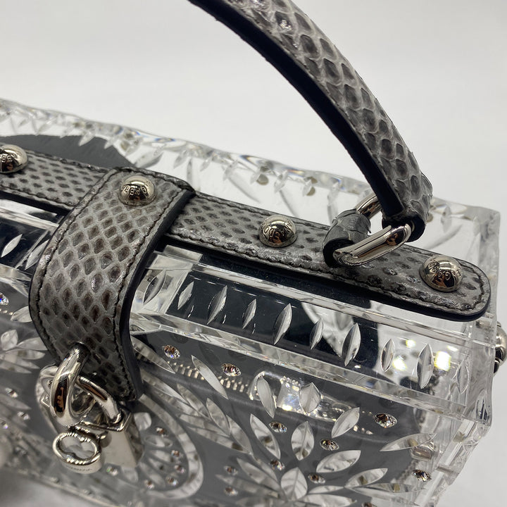 Dolce & Gabbana Plexiglass Embellished Dolce Bag