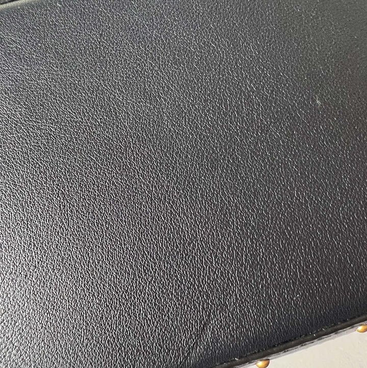 Dior Avenue Tote Bag in Black Leather and Gold Studded