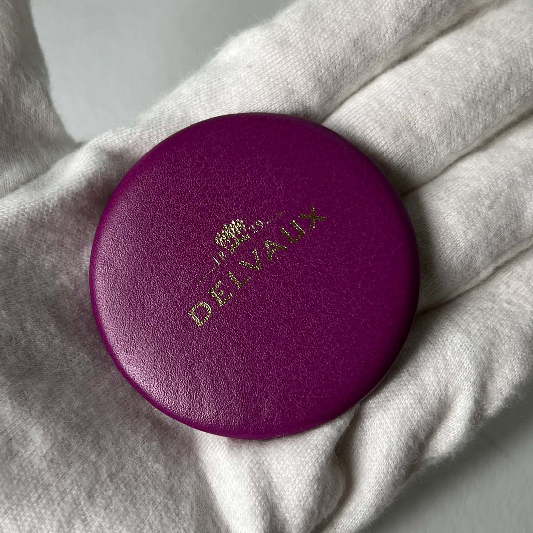 Delvaux Purple Brillant East West Leather Bag