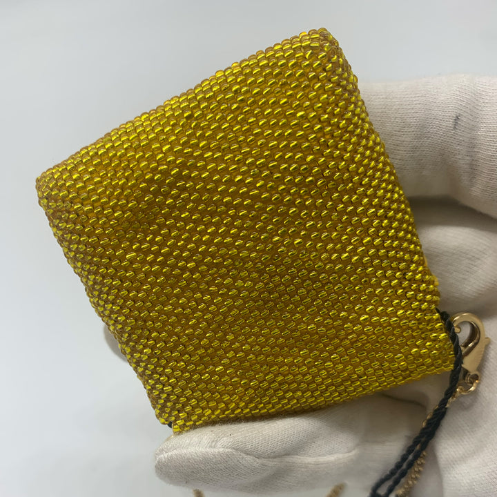 Fendi Pico Baguette Bag with Yellow Beads
