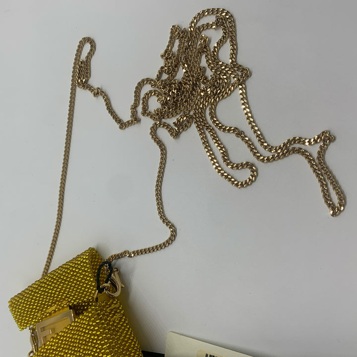 Fendi Pico Baguette Bag with Yellow Beads