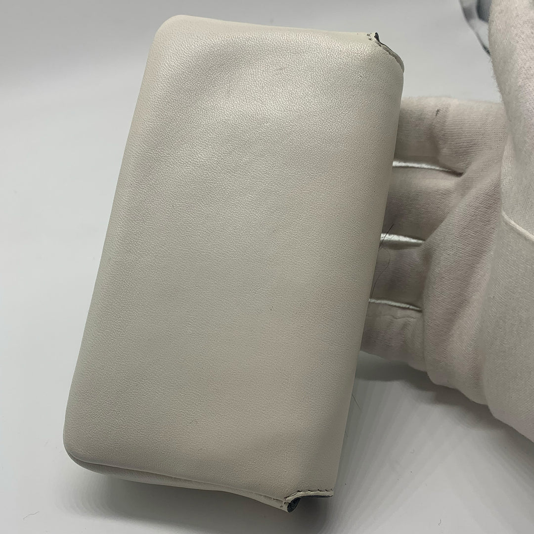 Fendi Micro Monster Baguette Bag in White Leather