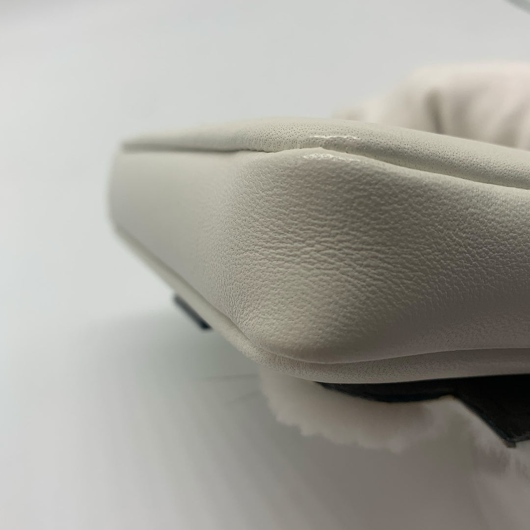 Fendi Micro Monster Baguette Bag in White Leather