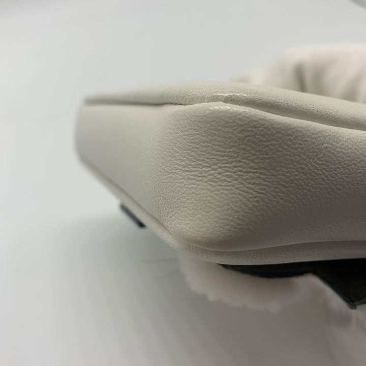 Fendi Micro Monster Baguette Bag in White Leather