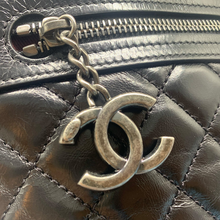 Chanel Paris-Salzburg Mountain Backpack in Black Calfskin with Dark Sliver Hardware