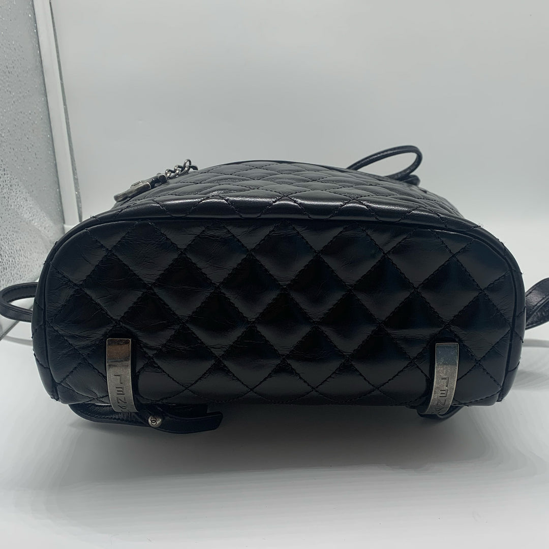 Chanel Paris-Salzburg Mountain Backpack in Black Calfskin with Dark Sliver Hardware