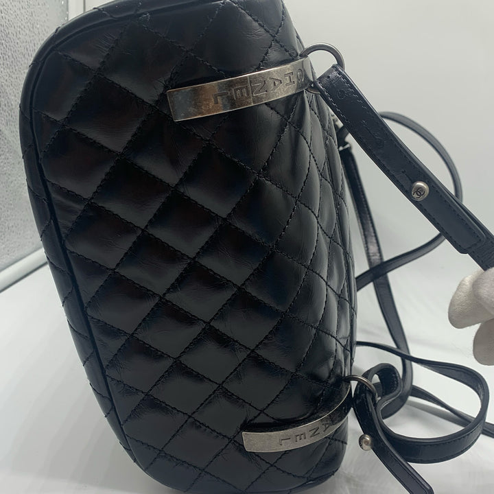 Chanel Paris-Salzburg Mountain Backpack in Black Calfskin with Dark Sliver Hardware