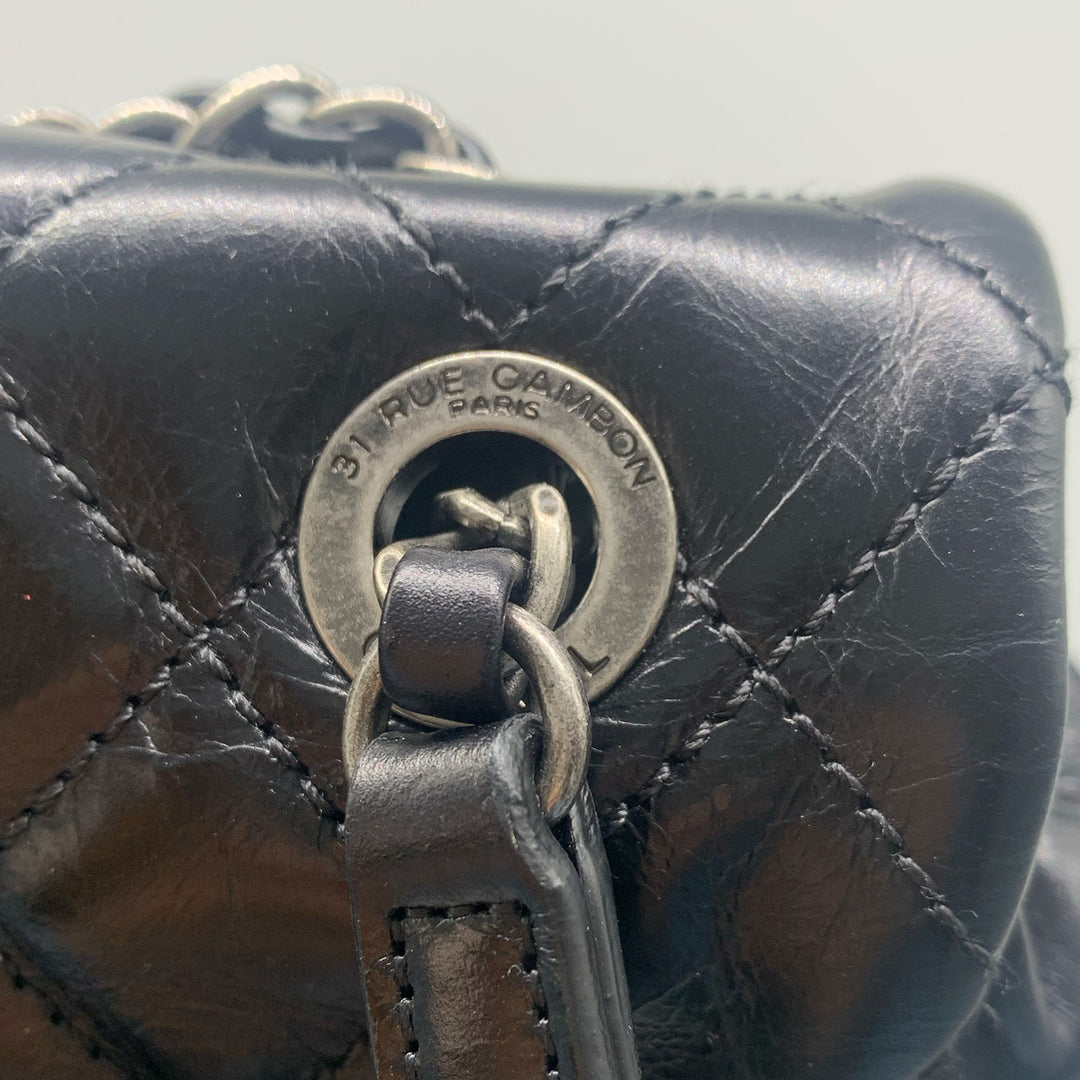 Chanel Paris-Salzburg Mountain Backpack in Black Calfskin with Dark Sliver Hardware