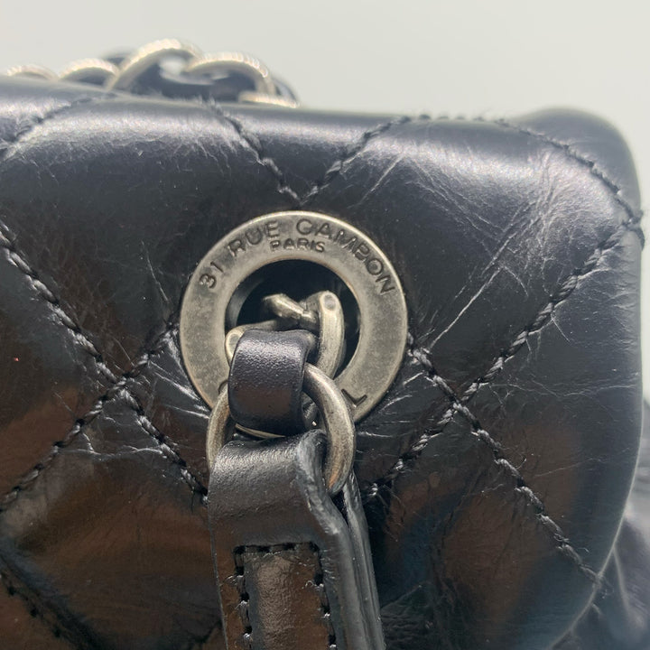 Chanel Paris-Salzburg Mountain Backpack in Black Calfskin with Dark Sliver Hardware