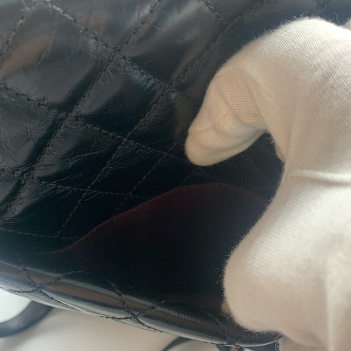 Chanel Paris-Salzburg Mountain Backpack in Black Calfskin with Dark Sliver Hardware