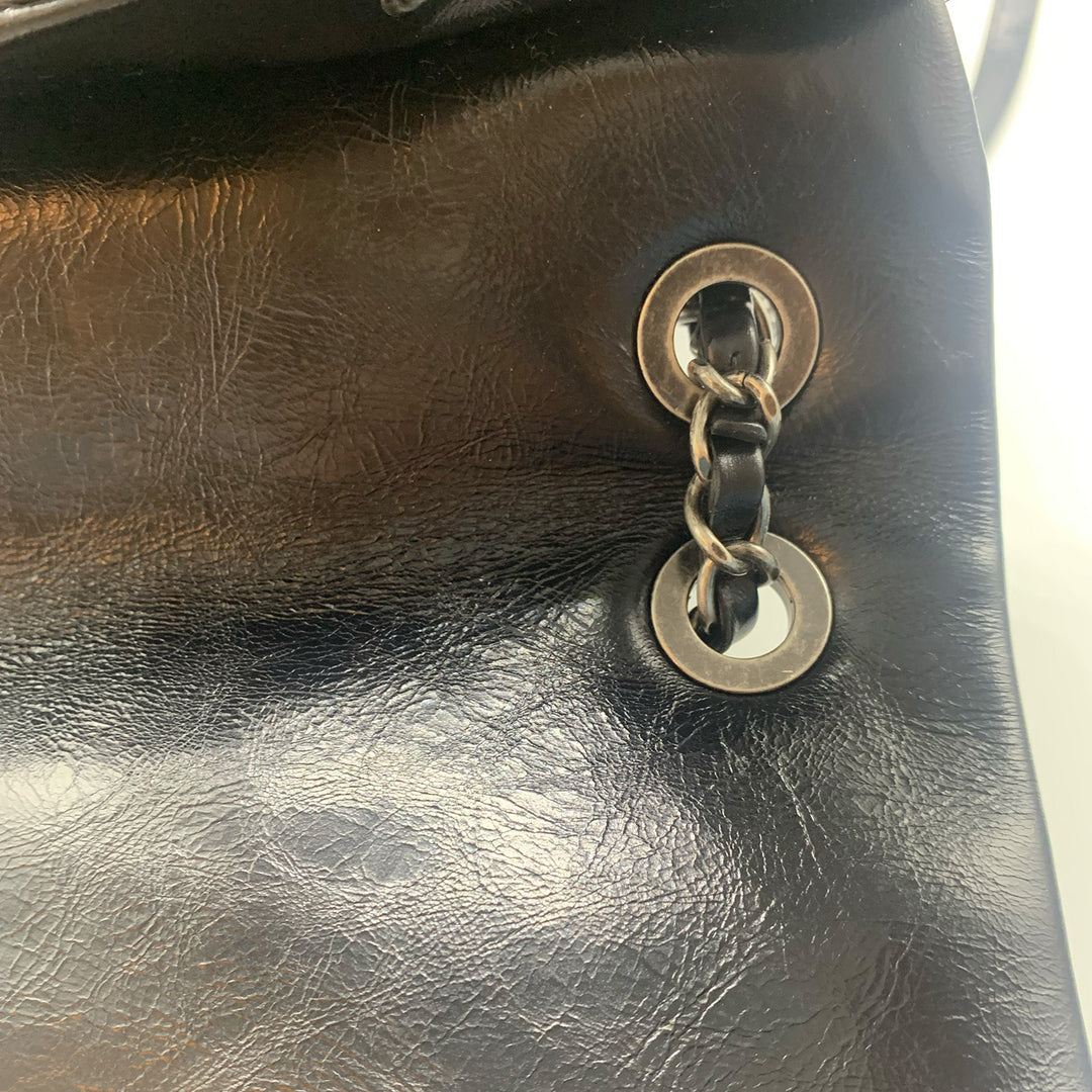 Chanel Paris-Salzburg Mountain Backpack in Black Calfskin with Dark Sliver Hardware