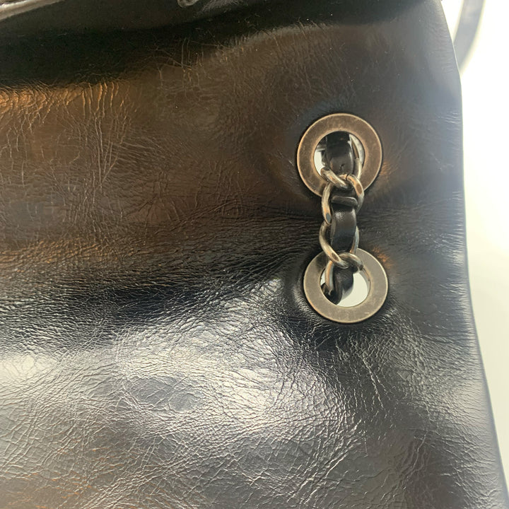Chanel Paris-Salzburg Mountain Backpack in Black Calfskin with Dark Sliver Hardware