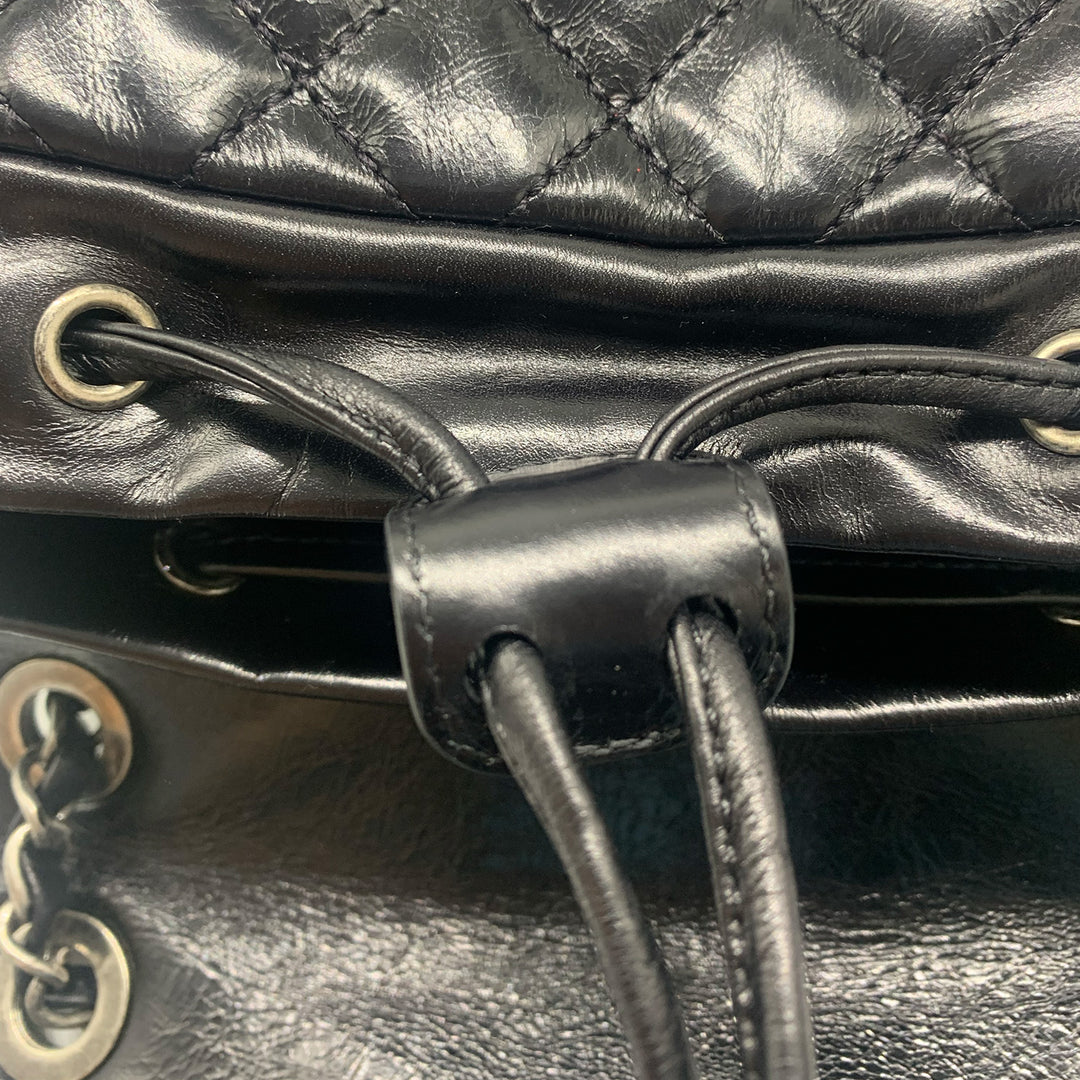 Chanel Paris-Salzburg Mountain Backpack in Black Calfskin with Dark Sliver Hardware