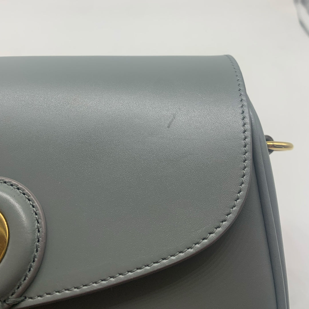 Dior Medium Bobby Flap Bag in Grey with Gold Hardware