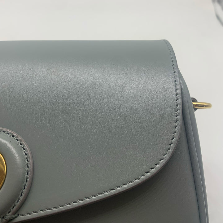 Dior Medium Bobby Flap Bag in Grey with Gold Hardware