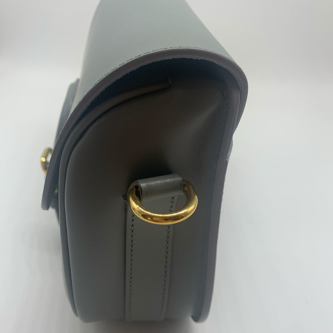 Dior Medium Bobby Flap Bag in Grey with Gold Hardware