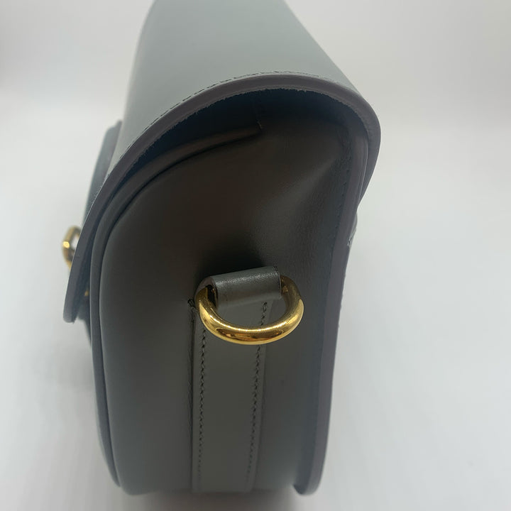 Dior Medium Bobby Flap Bag in Grey with Gold Hardware