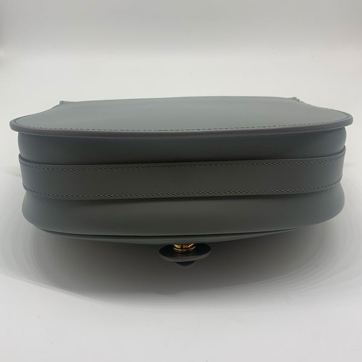 Dior Medium Bobby Flap Bag in Grey with Gold Hardware