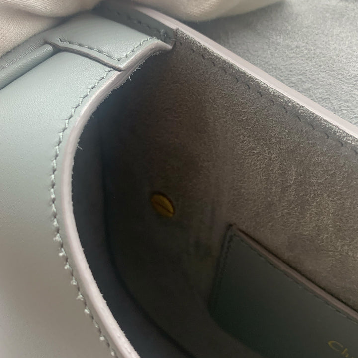 Dior Medium Bobby Flap Bag in Grey with Gold Hardware