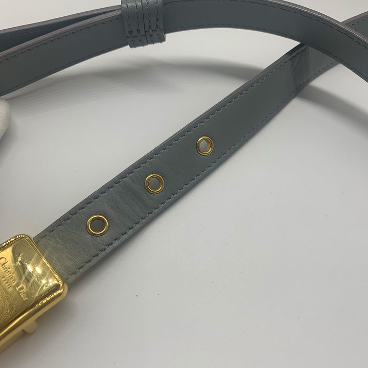 Dior Medium Bobby Flap Bag in Grey with Gold Hardware