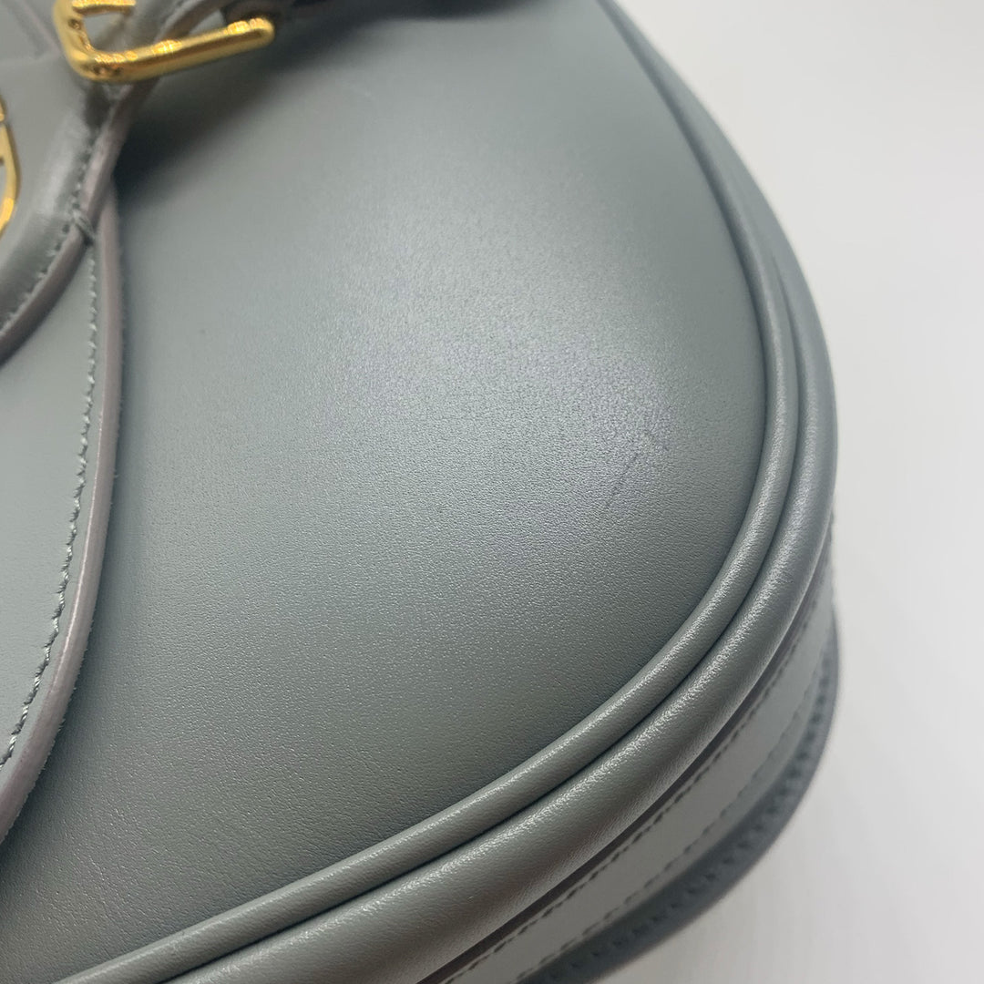 Dior Medium Bobby Flap Bag in Grey with Gold Hardware