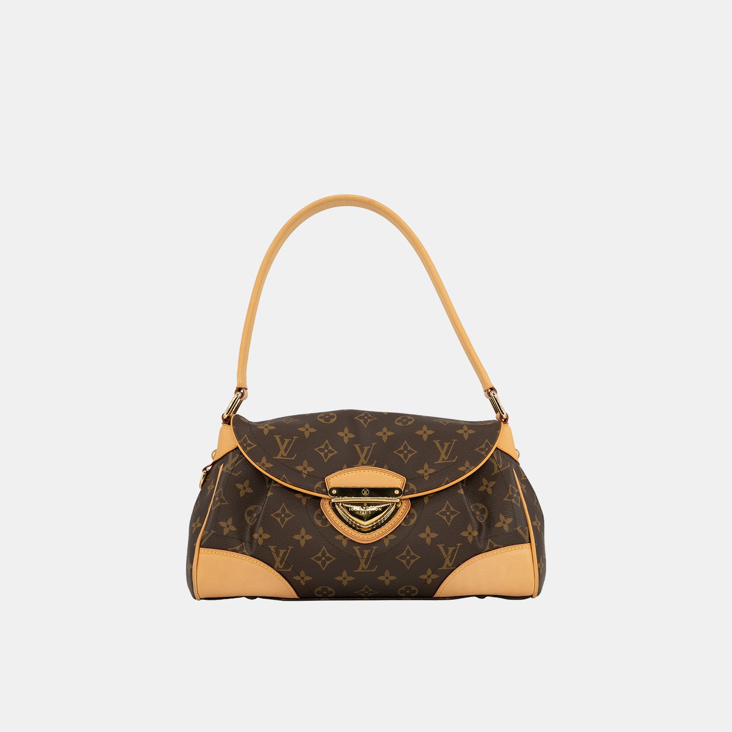 【希少】 LOUIS VUITTON LV Monogram Beverly Vintage バッグ LOUIS VUITTON LV Monogram Beverly PM Pochette Clutch Leather
