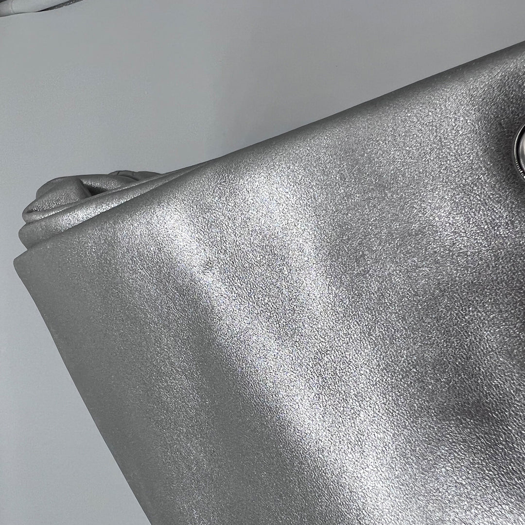 Chanel In Seoul Backpack in Metallic Lambskin with Silver Hardware