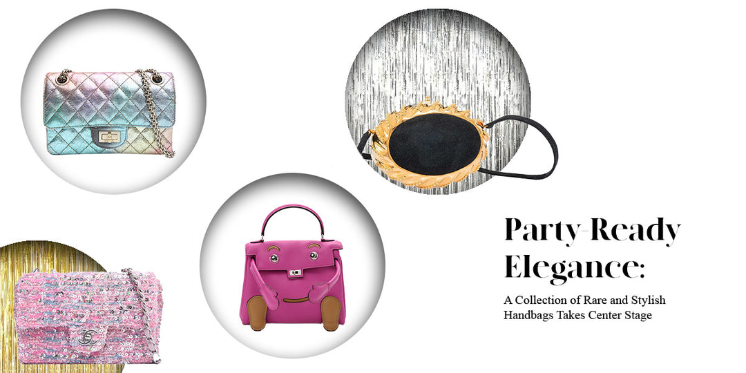 Party-Ready Elegance: A Collection of Rare and Stylish Handbags Takes Center Stage
