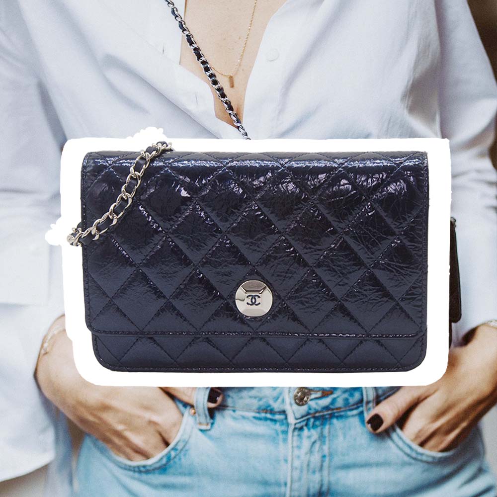chanel bag with handle and chain