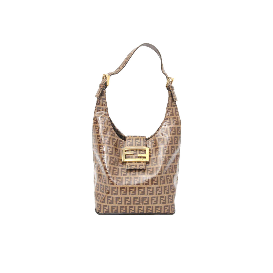 Fendi Bucket in Zucca FF Monogram Bag Gold Hardware