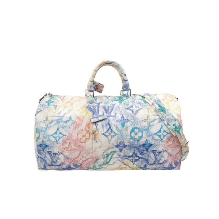 Louis Vuitton Monogram Pastel Colors Keepall Bandouliere 50 Multicolor