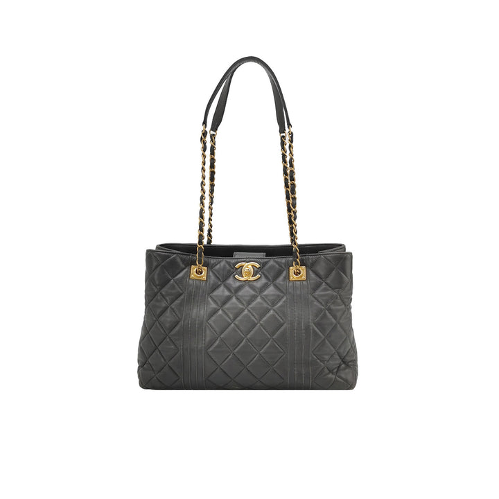 Chanel CC Logo Gold Hardware Tote Bag