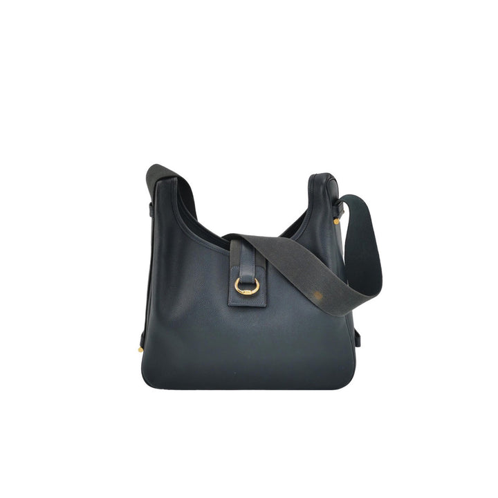 Hermès Vintage Black Ardennes Leather Shoulder Bag