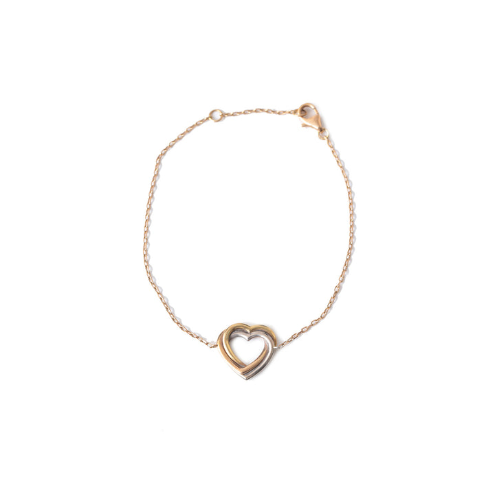 Cartier Special Edition Trinity Bracelet in 18K 3 Tones Gold Heart Shape