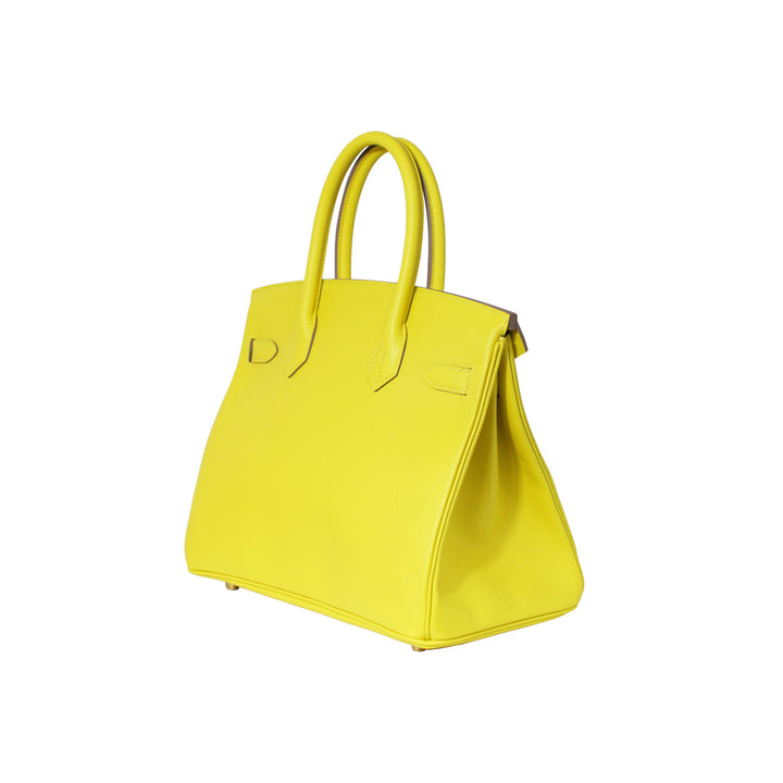 Hermes Birkin 30 Lime Epsom Leather with Gold Hardware