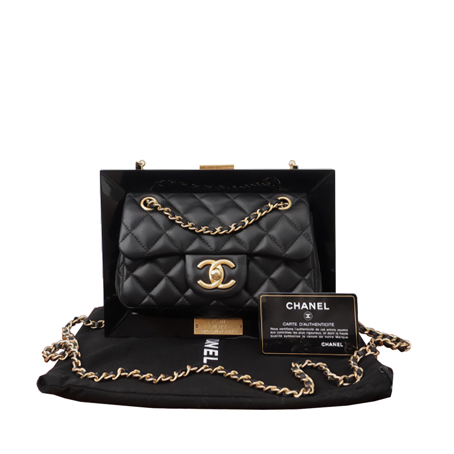 Chanel Black privée Collection Runway Frame Bag