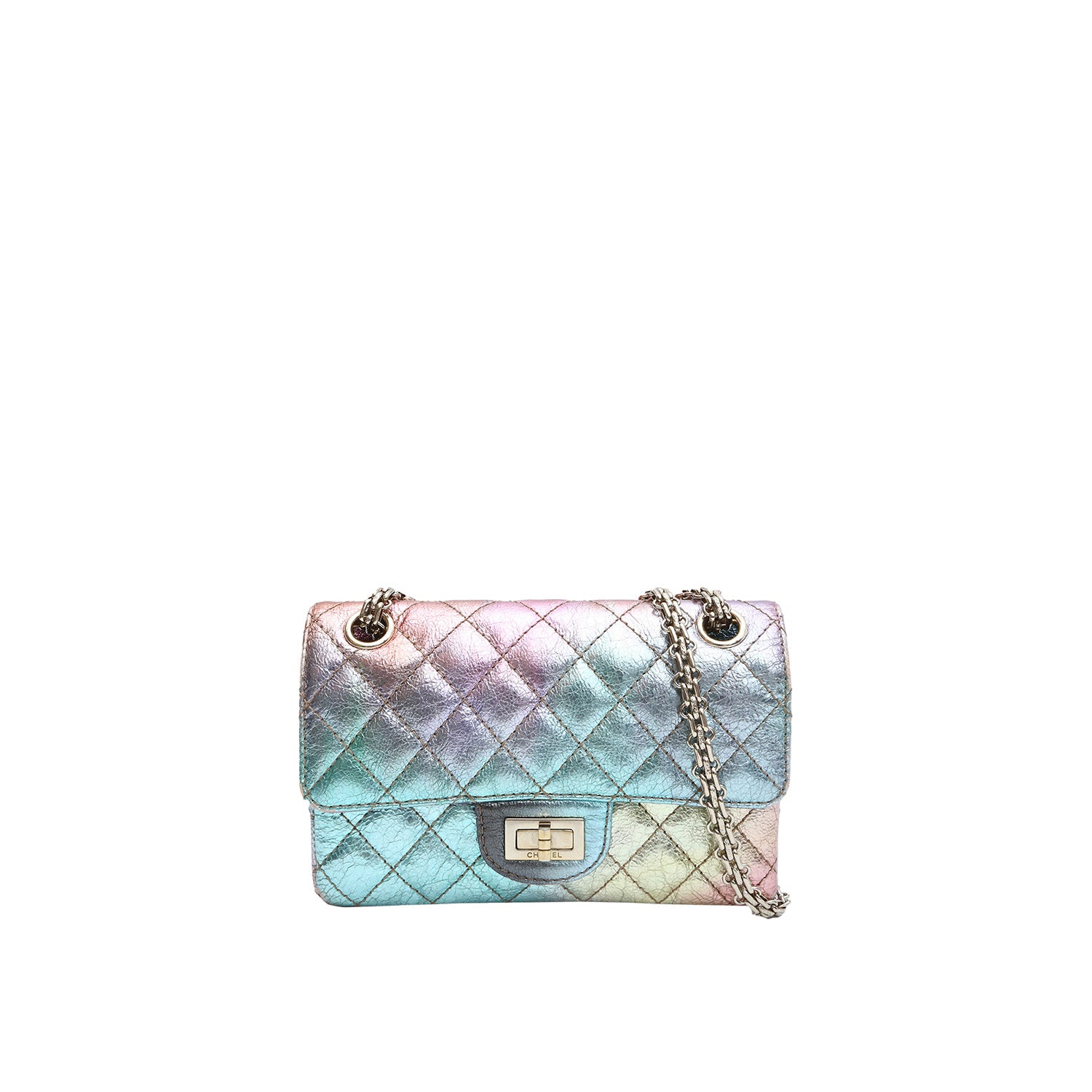 Chanel Mini 2.55 Reissue Flap in 20A Rainbow Metallic Distressed Calfs –  Brands Lover