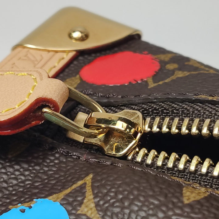 Louis Vuitton x Yayoi Kusama Side Trunk Monogram Canvas 3D Dots Gold Hardware