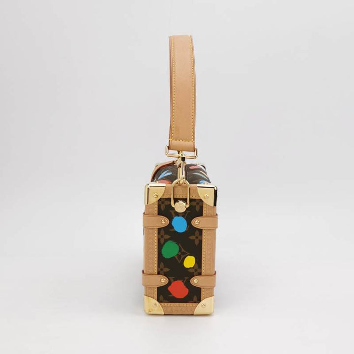 Louis Vuitton x Yayoi Kusama Side Trunk Monogram Canvas 3D Dots Gold Hardware