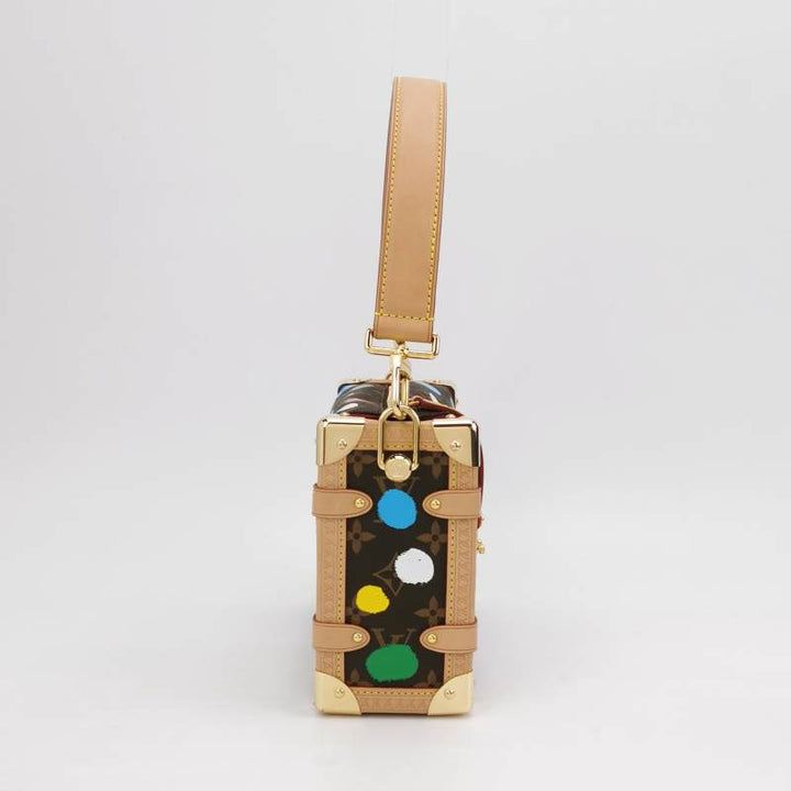 Louis Vuitton x Yayoi Kusama Side Trunk Monogram Canvas 3D Dots Gold Hardware