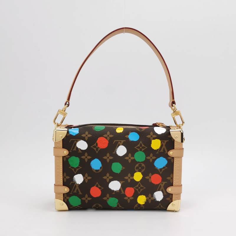 Louis Vuitton x Yayoi Kusama Side Trunk Monogram Canvas 3D Dots Gold Hardware