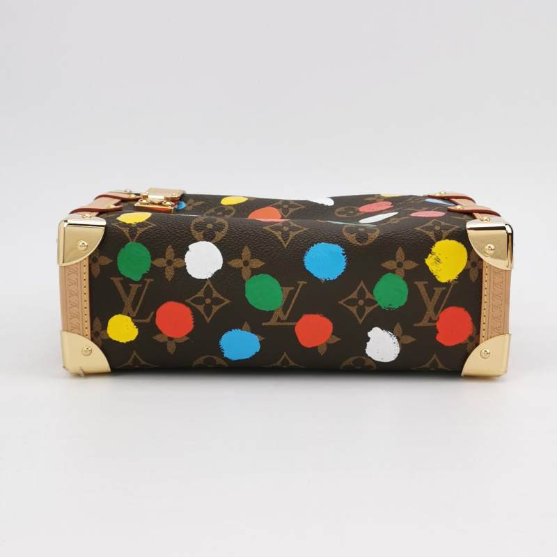 Louis Vuitton x Yayoi Kusama Side Trunk Monogram Canvas 3D Dots Gold Hardware