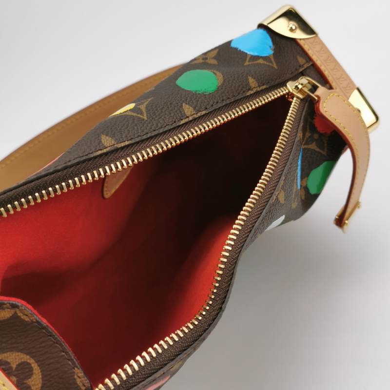 Louis Vuitton x Yayoi Kusama Side Trunk Monogram Canvas 3D Dots Gold Hardware