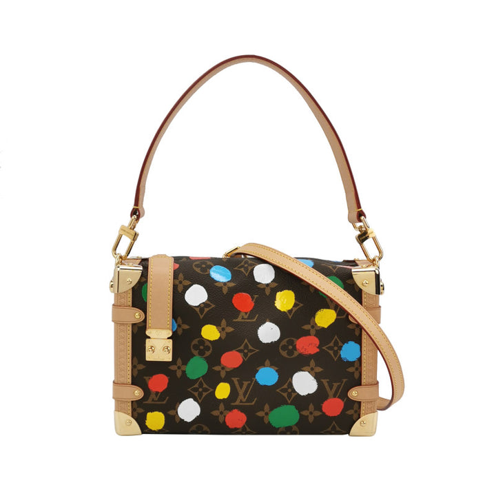 Louis Vuitton x Yayoi Kusama Side Trunk Monogram Canvas 3D Dots Gold Hardware