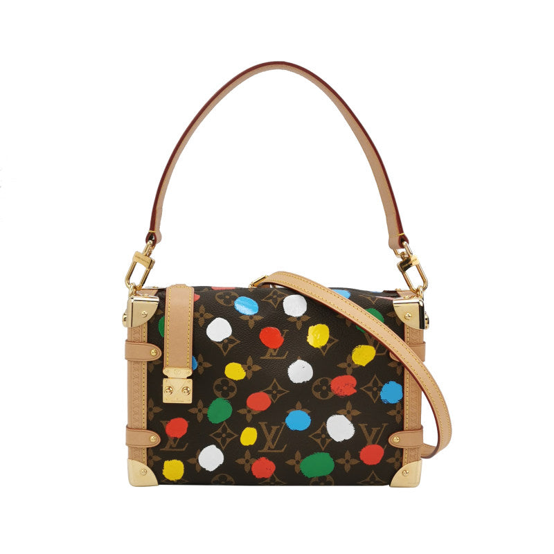 Louis Vuitton x Yayoi Kusama Side Trunk Monogram Canvas 3D Dots Gold Hardware