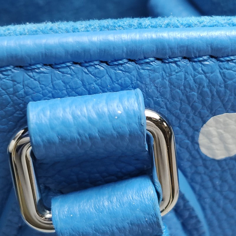 Louis Vuitton x Yayoi Kusama OnTheGo PM Monogram Empreinte Leather Blue White Silver Hardware