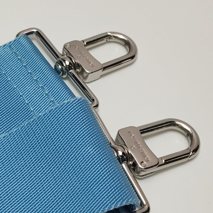 Louis Vuitton x Yayoi Kusama Weekend Tote Blue Taurillon Monogram Leather Silver Hardware