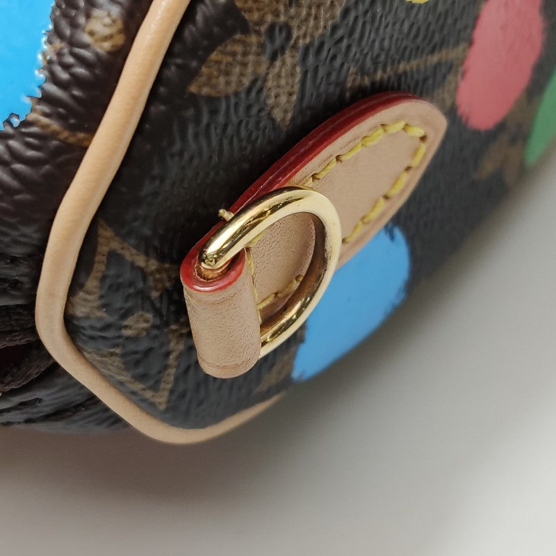 Louis Vuitton x Yayoi Kusama Nano Speedy Monogram Canvas 3D Dots Gold Hardware