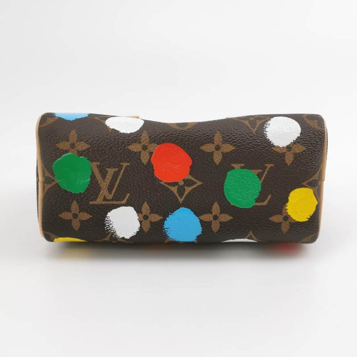 Louis Vuitton x Yayoi Kusama Nano Speedy Monogram Canvas 3D Dots Gold Hardware